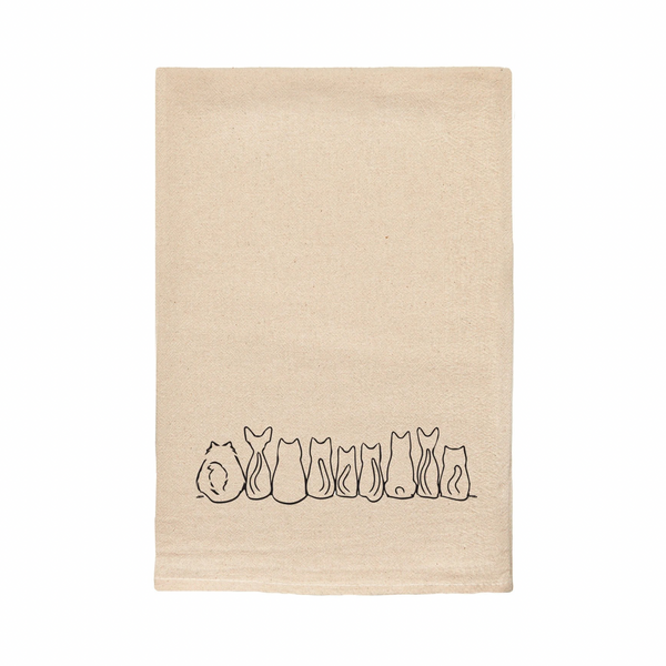 Cat Butts Tea Towel