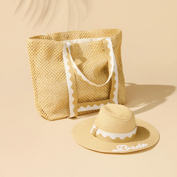 Bride Hat and Tote Set