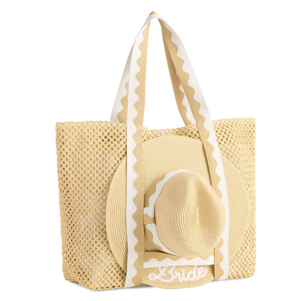 Bride Hat and Tote Set