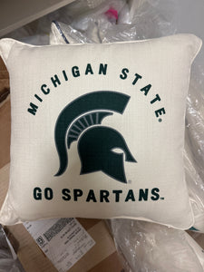 Michigan State Go Spartans Pillow