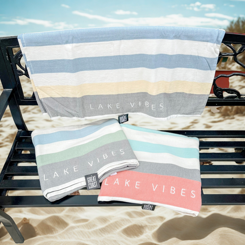 Lake Vibes Beach Towel