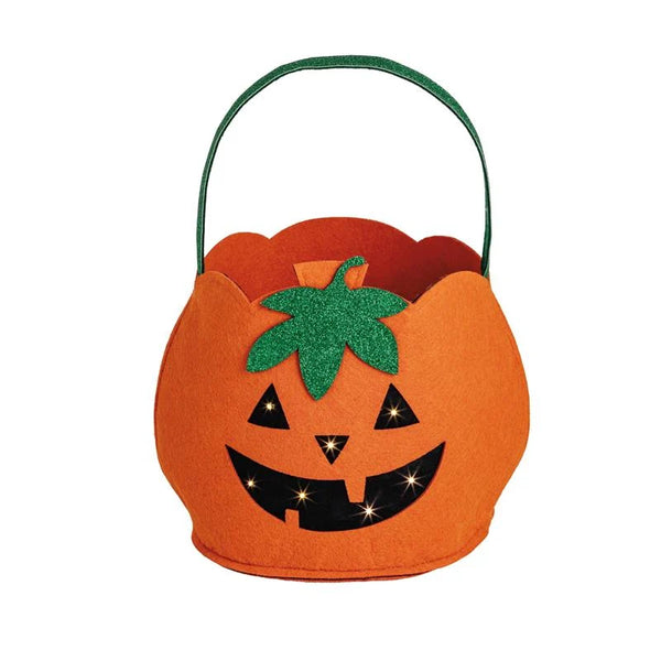 Mudpie Pumpkin LED Treat Bucket