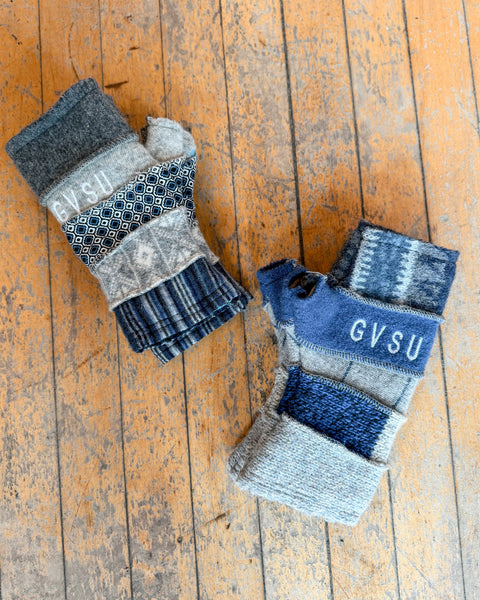 GVSU Wool Fingerless Mittens