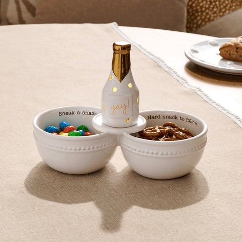 Light Up Sitter Double Dip Bowl