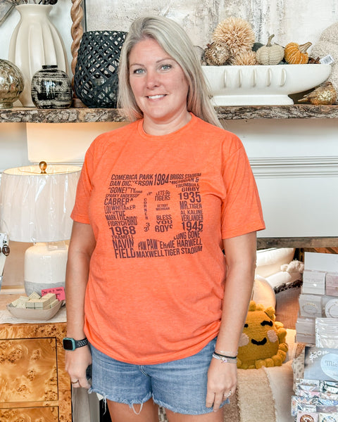 Detroit Tigers Tee - Orange