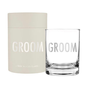 Groom Rocks Glass