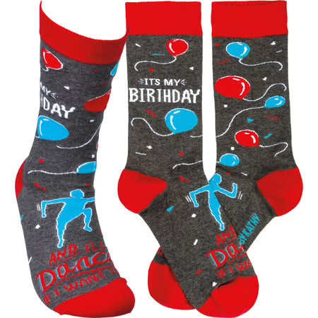 "It's My Birthday" - Crew Socks