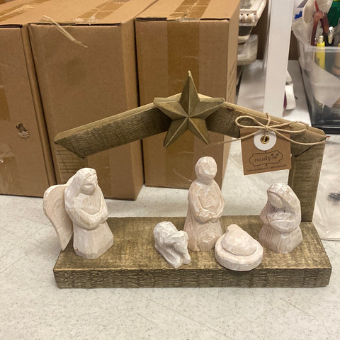 Wood Nativity