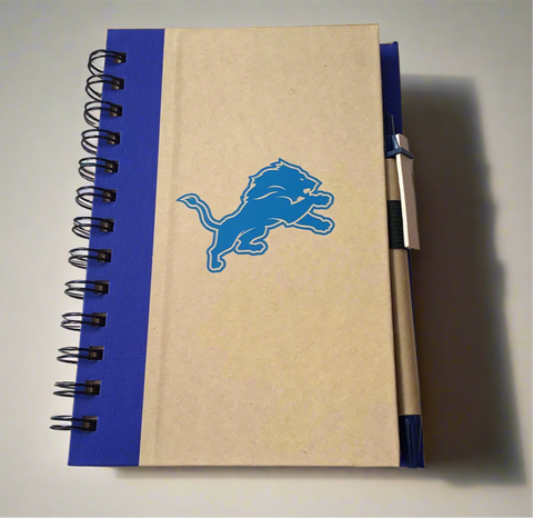 NFL Detroit Lions 5x7 Eco Spiral Notebook with Pen