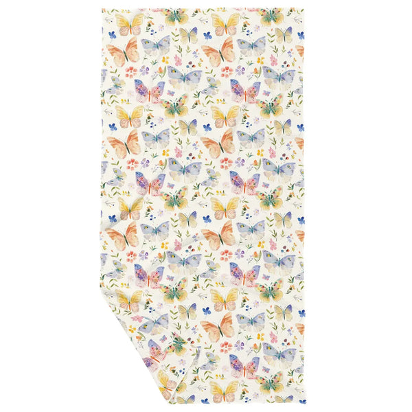 Watercolor Butterflies Double Sided Tea Towel