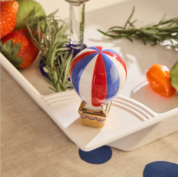 Hot Air Balloon Mini - Red, White & Balloon