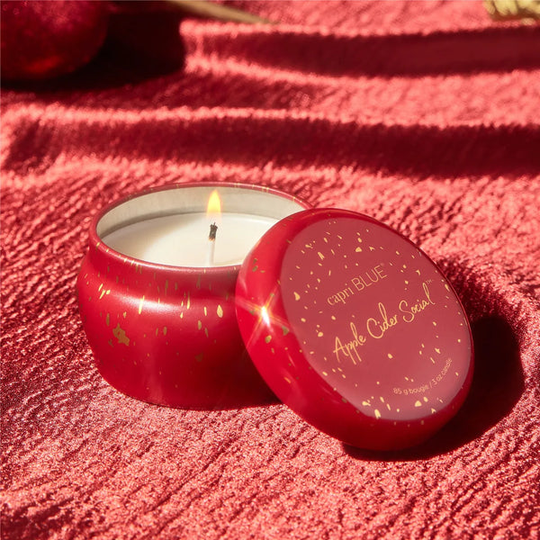 Apple Cider Social Glimmer 3oz Mini Tin Candle