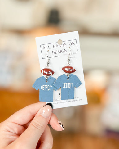 Lions Jersey Earrings