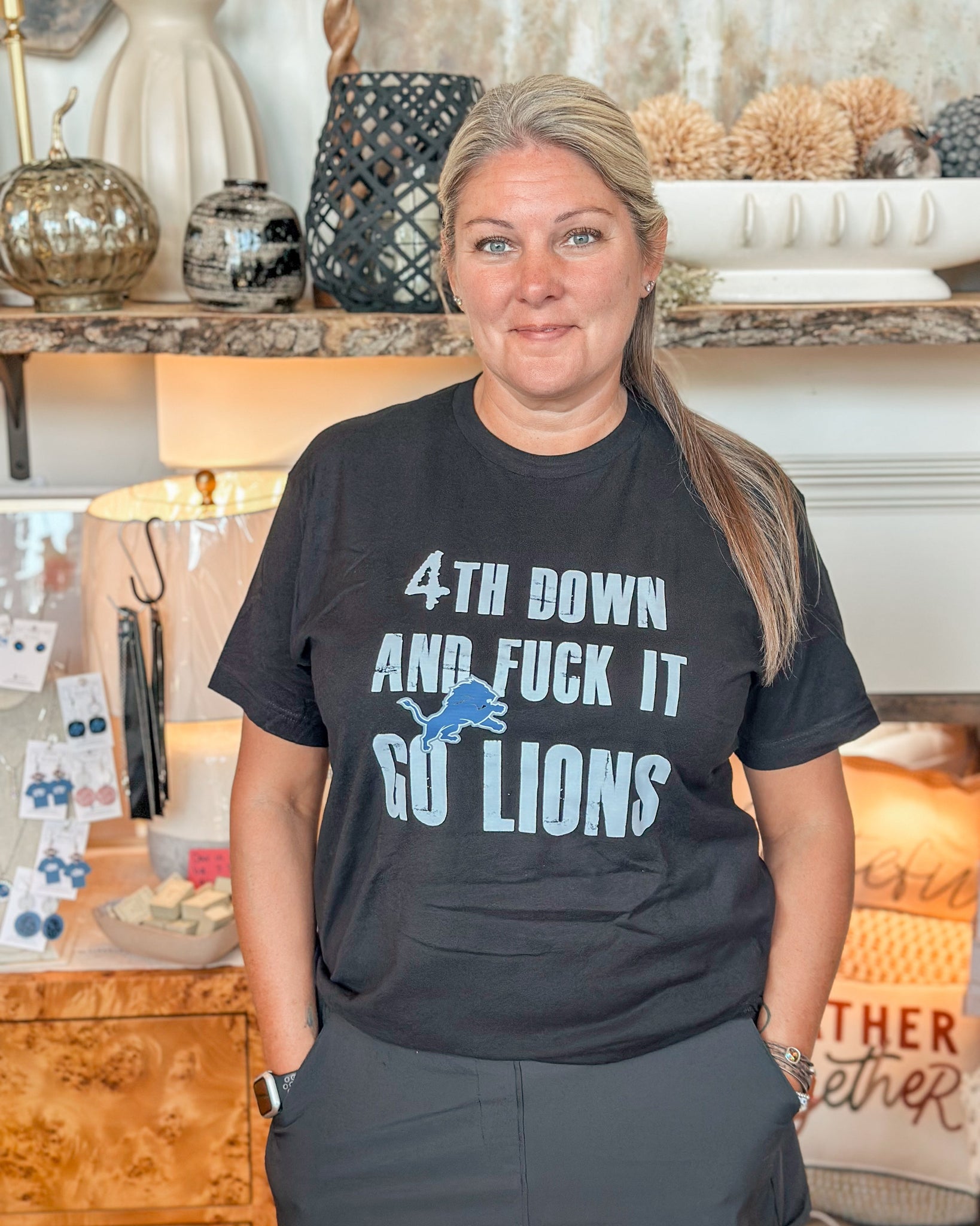 "4th Down and F* It" Tee - Black