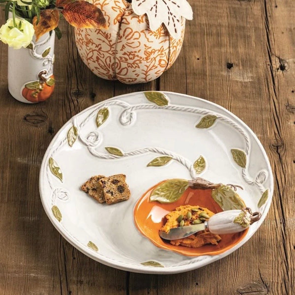 Gather Pumpkin Chip and Dip Bowl