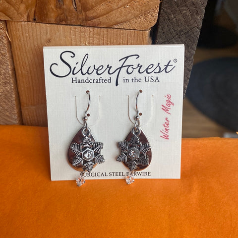 Silver Forest Earring