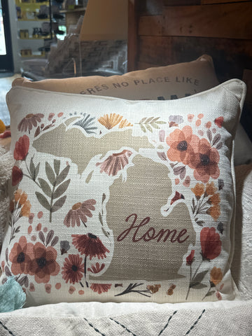 Fall Home (Michigan) Pillow Square