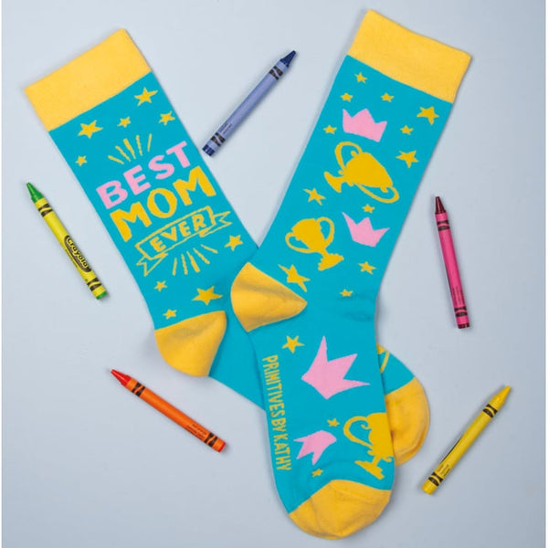 “Best Mom Ever” - Crew Socks