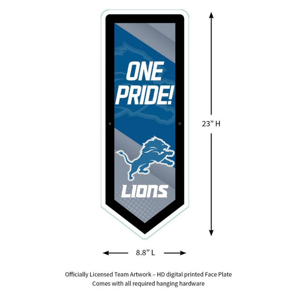 Detroit Lions, LED Wall Pennant