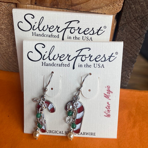 Silver Forest Earrings