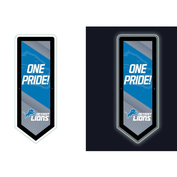 Detroit Lions, LED Wall Pennant