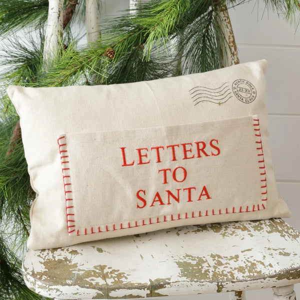 “Letters to Santa” Pocket Pillow