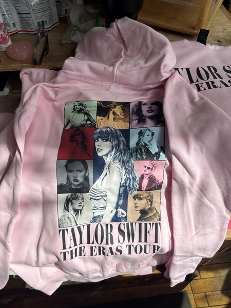 YOUTH- Taylor Swift Ears Tour Pink Doublesided Hoodie up