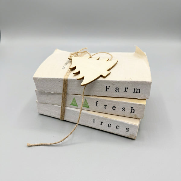 “Farm Fresh Trees” Decorative Painted Book Set