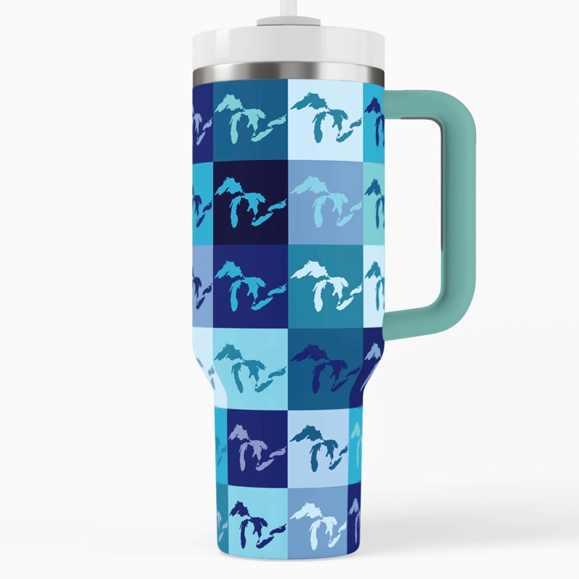 Blue Michigan 40 oz. Tumbler