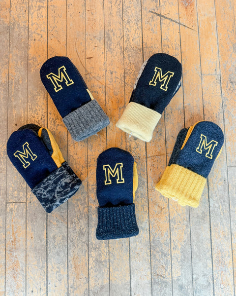 University of Michigan (U of M) Wool Mittens