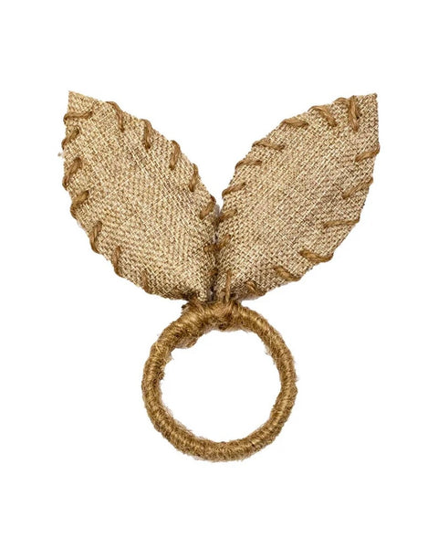 Easter Bunny Ears Burlap Napkin Ring