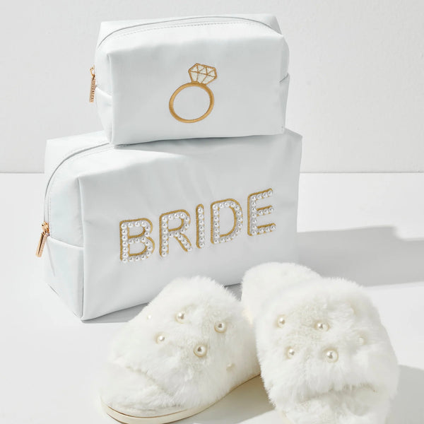 Bling Ring - Small White Pouch