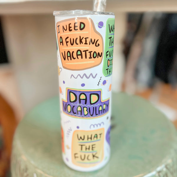 Dad Vocabulary Enamel Tumbler