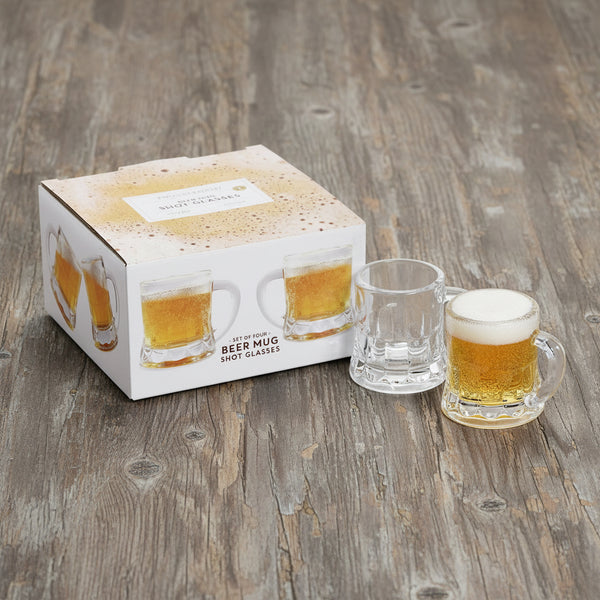 Beer Mug Shot Glasses (Set of 4)