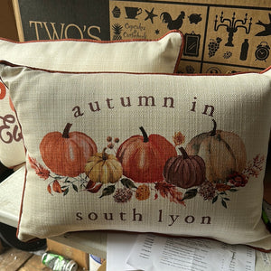 Autumn in South Lyon pillow