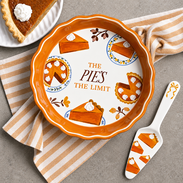 Thanksgiving Pie Dish and Server
