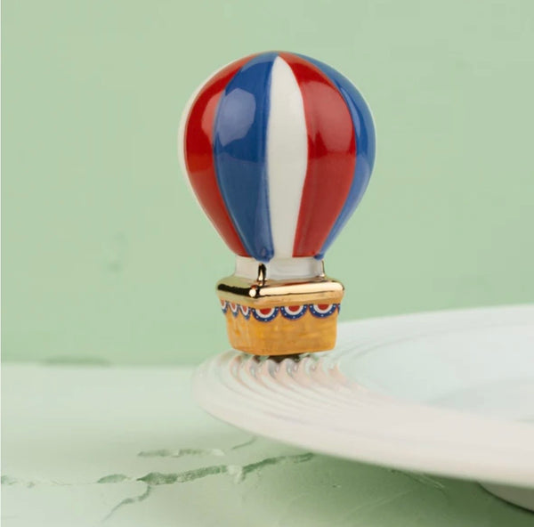 Hot Air Balloon Mini - Red, White & Balloon