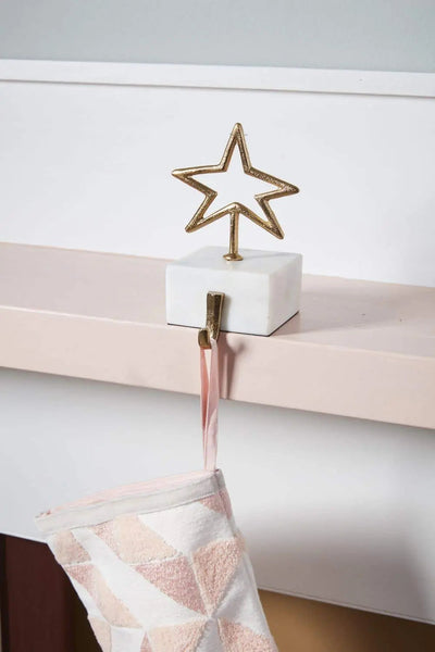 Gold Star Stocking Holder