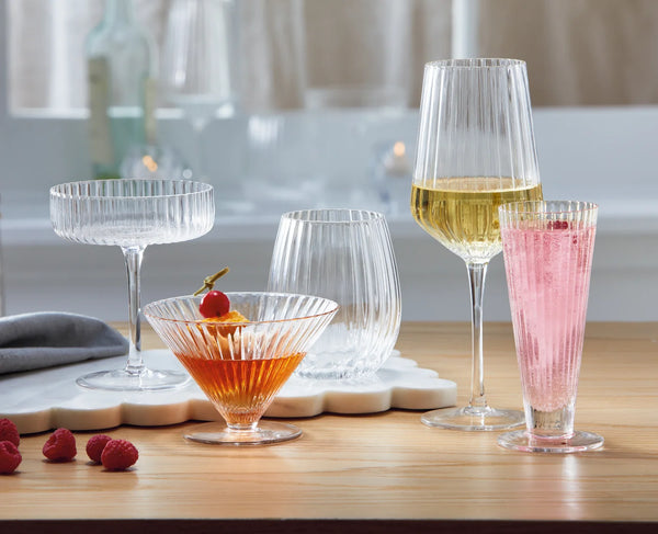 Gramercy Fluted Coupe Glass - Clear