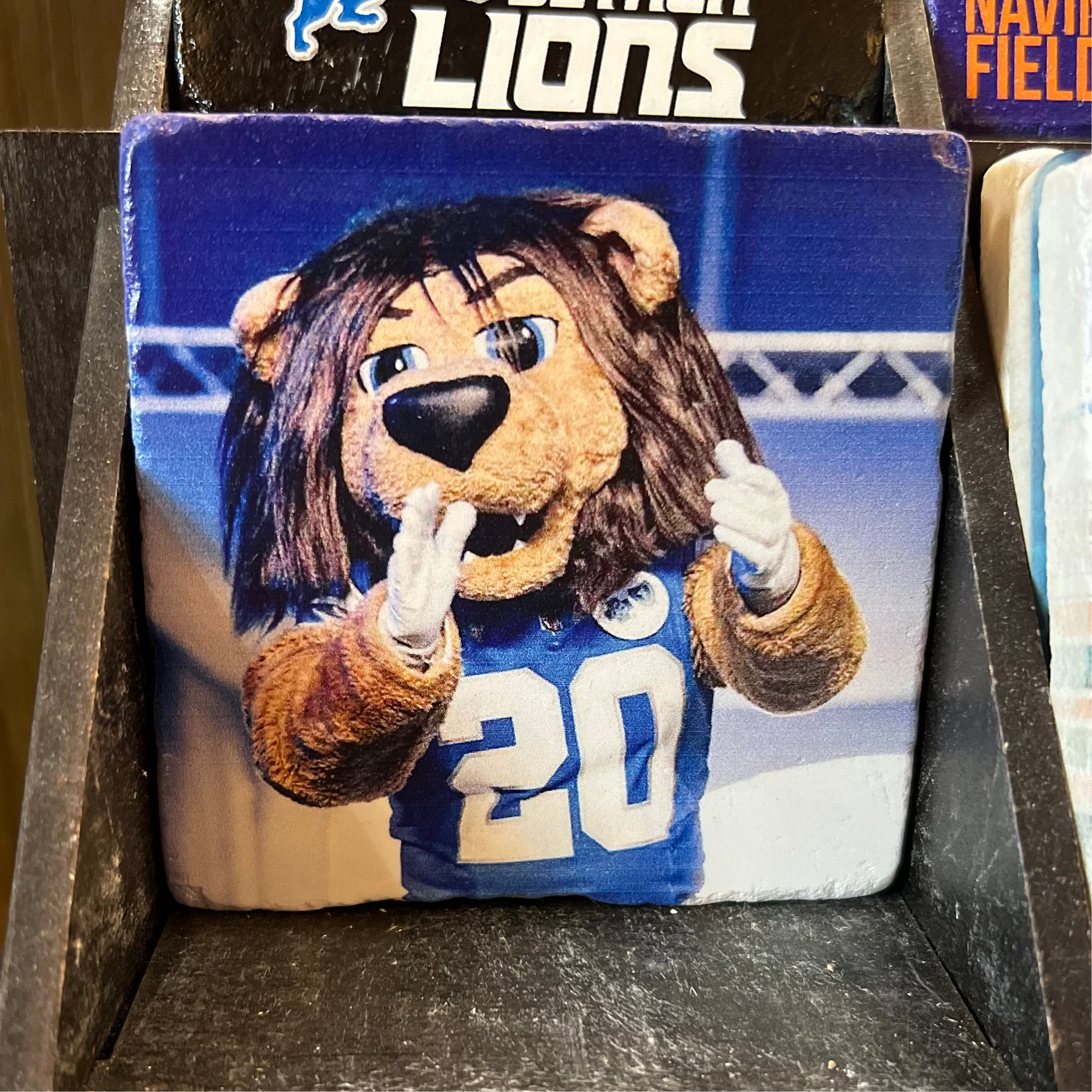 Detroit Rory Lions Mascot Coaster