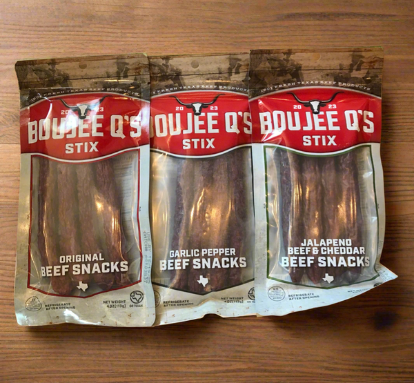 Texas Boujee Q’s- Beef Snacks