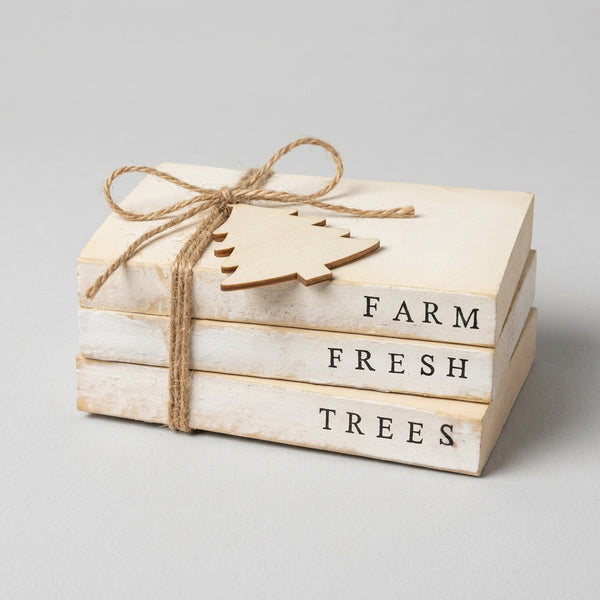 “Farm Fresh Trees” Decorative Painted Book Set