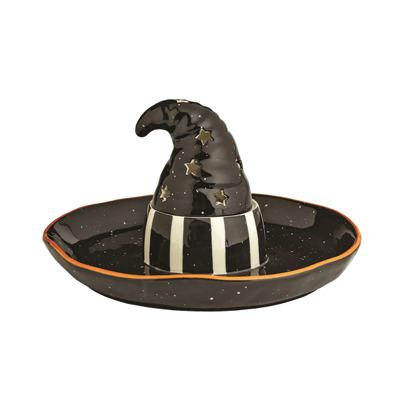 LED Witch Hat Chip & Dip Bowl