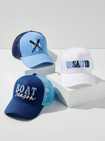 Boat Season Trucker Hat - Navy