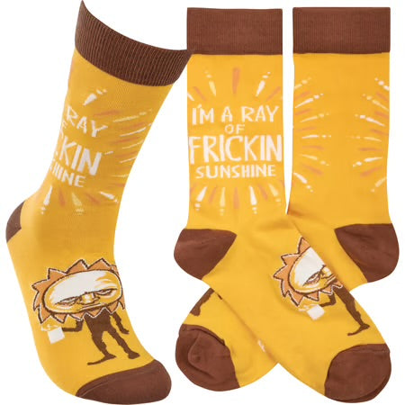 "I’m A Ray Of Frickin Sunshine" - Crew Socks