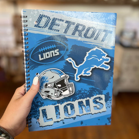 NFL Detroit Lions Spiral Notebook