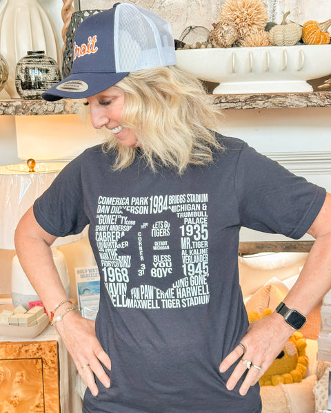 Detroit Tigers Tee - Navy Blue