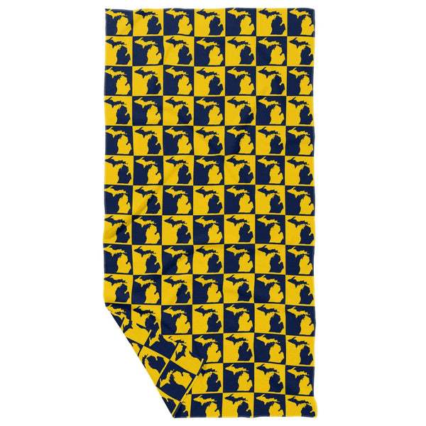 Maize and Blue Double Sided Tea Towel