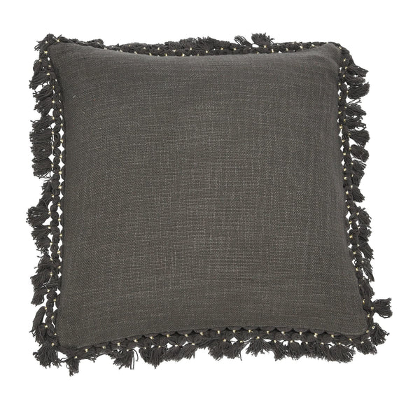 Thread-Wrapped Pillow w/ Tassels