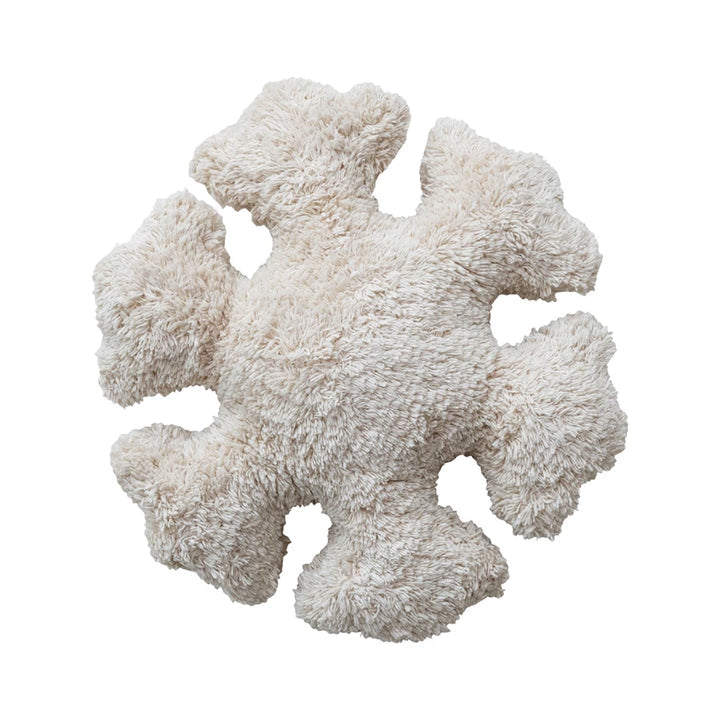 Snowflake Shaped Pillow - Beige
